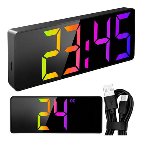 ⁨Budzik - zegar LED kolorowy Izoxis⁩ w sklepie Wasserman.eu