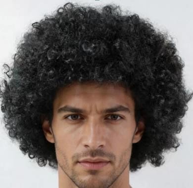 ⁨BQ3L Peruka czarne afro⁩ w sklepie Wasserman.eu