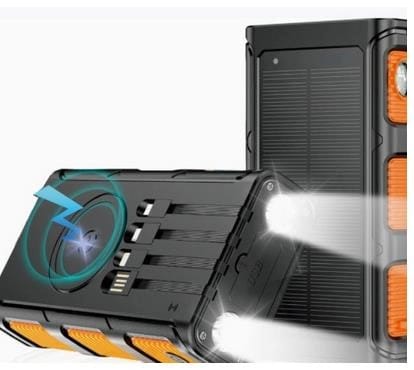 ⁨US17 Powerbank solarny z latarką⁩ w sklepie Wasserman.eu