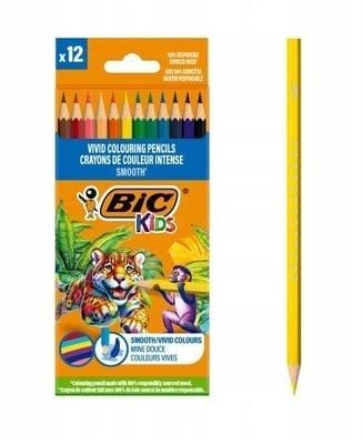 ⁨Kredki drewniane Kids Smooth ECO 12szt BIC⁩ w sklepie Wasserman.eu