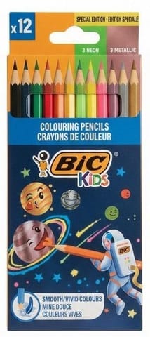 ⁨Kredki ołówkowe Cosmo Kids 12kol BIC⁩ w sklepie Wasserman.eu