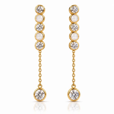 ⁨Surgical steel earrings gold-plated sticks KST2702⁩ at Wasserman.eu