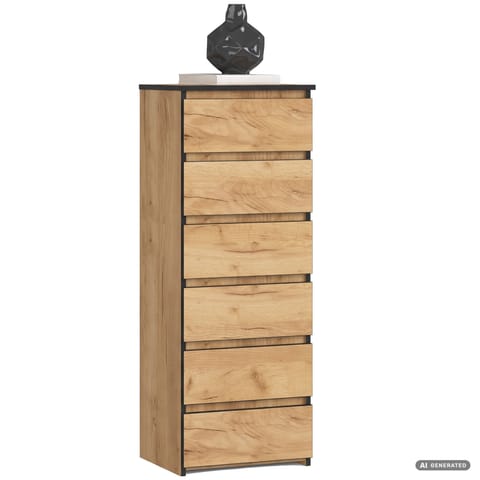 ⁨KOMODA CL6 PK DĄB CRAFT⁩ w sklepie Wasserman.eu