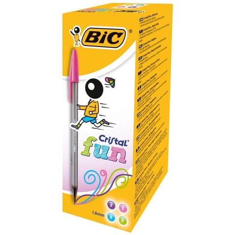 ⁨Długopis Cristal Fun 1,6mm mix (20szt) BIC⁩ w sklepie Wasserman.eu