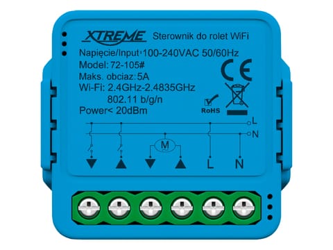 ⁨72-105# Inteligentny sterownik do rolet xtreme wifi tuya⁩ w sklepie Wasserman.eu