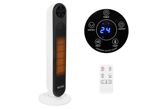 ⁨Nagrzewnica grzejnik 2000W BLOW EH-03 z pilotem⁩ w sklepie Wasserman.eu