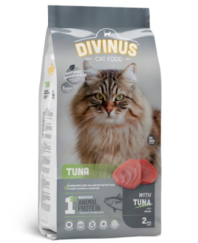 ⁨Divinus Cat Tuna dla kotów dorosłych 2kg⁩ w sklepie Wasserman.eu