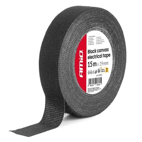 ⁨Taśma izolacyjna parciana 19mm x 15m x 0.4mm amio-04853⁩ w sklepie Wasserman.eu