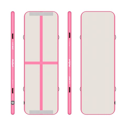 ⁨Ścieżka gimnastyczna, akrobatyczna Airtrack REBEL ACTIVE 300x100x10 - pink⁩ w sklepie Wasserman.eu