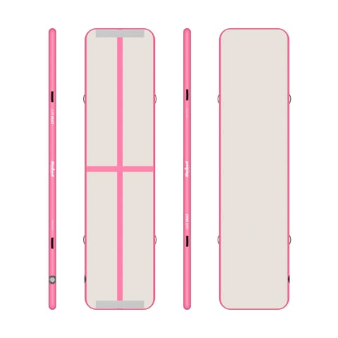 ⁨Ścieżka gimnastyczna, akrobatyczna Airtrack REBEL 400x100x10 - pink⁩ w sklepie Wasserman.eu