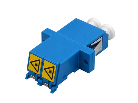 ⁨FO Adapter SM LC duplex z klapką przeciwkurzową ALANTEC⁩ w sklepie Wasserman.eu