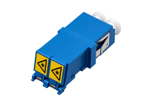 ⁨FO Adapter SM LC duplex (bezkołnierzowy) z klapką przeciwkurzową ALANTEC⁩ w sklepie Wasserman.eu