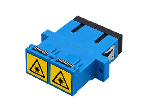 ⁨FO Adapter SM SC duplex z klapką przeciwkurzową ALANTEC⁩ w sklepie Wasserman.eu