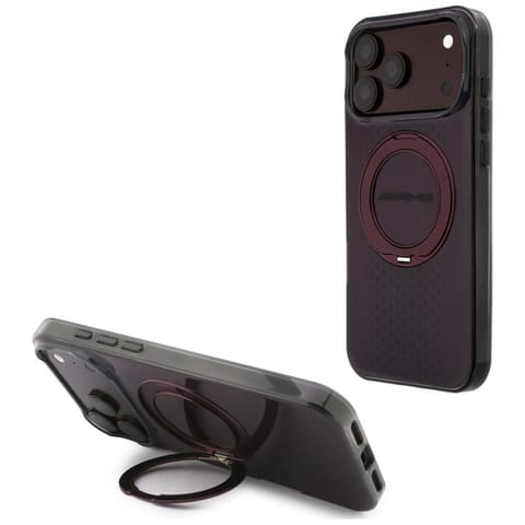 ⁨AMG IML Double Layer Urban Line with Ring Stand MagSafe - Etui iPhone 18 Pro Max / 17 Pro Max (burgundowy)⁩ w sklepie Wasserman.eu