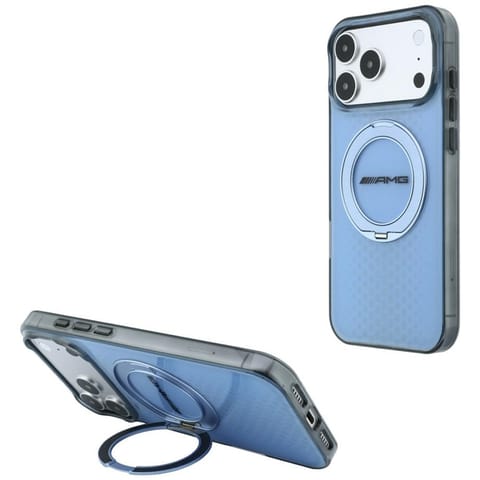 ⁨AMG IML Double Layer Urban Line with Ring Stand MagSafe - Etui iPhone 18 Pro Max / 17 Pro Max (niebieski)⁩ w sklepie Wasserman.eu