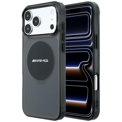 ⁨AMG IML Transparent Bicolor Block MagSafe - Etui iPhone 18 Pro Max / 17 Pro Max (czarny)⁩ w sklepie Wasserman.eu