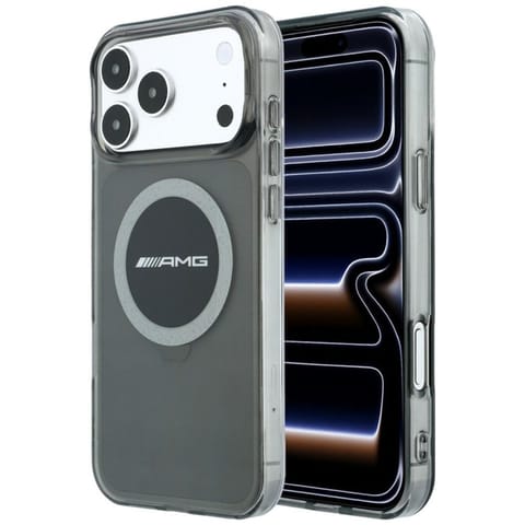 ⁨AMG IML Transparent Bicolor Block MagSafe - Etui iPhone 18 Pro Max / 17 Pro Max (czarny / szary)⁩ w sklepie Wasserman.eu