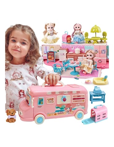 ⁨WOOPIE Kamper 2w1 Domek XXL Zestaw dla Lalek⁩ w sklepie Wasserman.eu