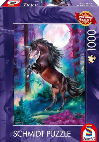 ⁨Puzzle 1000 Jednorożec w świetle księżyca⁩ w sklepie Wasserman.eu