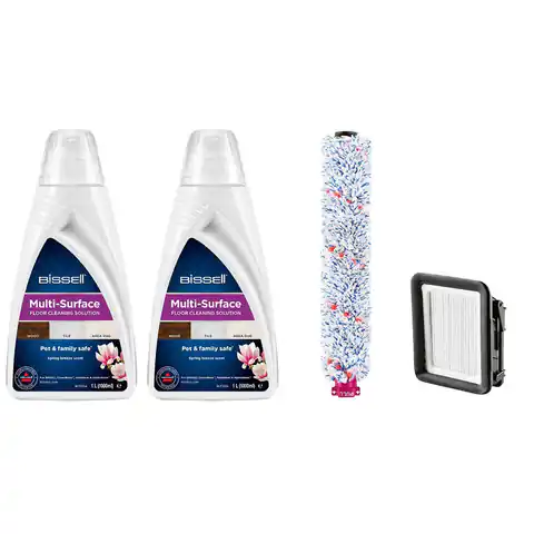 ⁨Bissell Cleaning Pack MultiSurface (2xDetergents+Brushroll+Filter)⁩ at Wasserman.eu