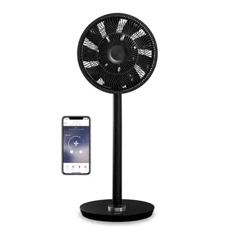⁨Duux Smart Fan Whisper Flex Stand Fan, Timer, Number of speeds 26, 3-27 W, Oscillation, Diameter 34 cm, Black⁩ at Wasserman.eu