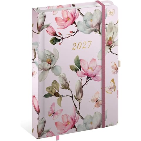 ⁨Kalendarz książkowy 2027 B5 192 Metallic Magnolia INTERDRUK⁩ w sklepie Wasserman.eu