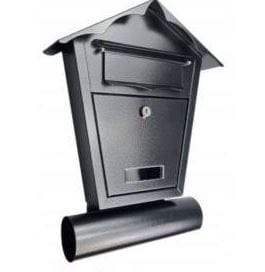 ⁨LETTERBOX WITH TUBE SD1T GREY-ANTIQUE⁩ at Wasserman.eu