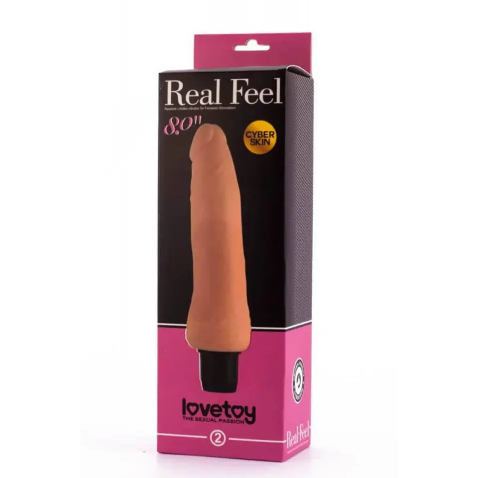 ⁨Real Feel Cyberskin Vibrator 20cm Lovetoy⁩ at Wasserman.eu