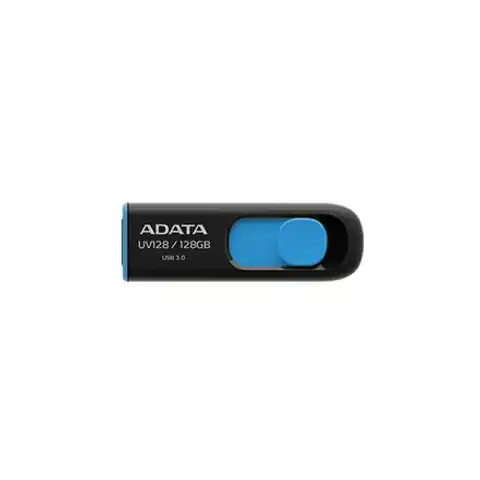 ⁨ADATA UV128 128 GB, USB 3.0, Black/Blue⁩ w sklepie Wasserman.eu