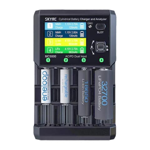 ⁨Ładowarka i analizator akumulatorów cylindrycznych SkyRC MC5000 USB-C⁩ w sklepie Wasserman.eu