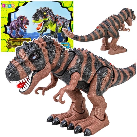⁨Battery-operated dinosaur Tyrannosaurus Rex walking brown⁩ at Wasserman.eu