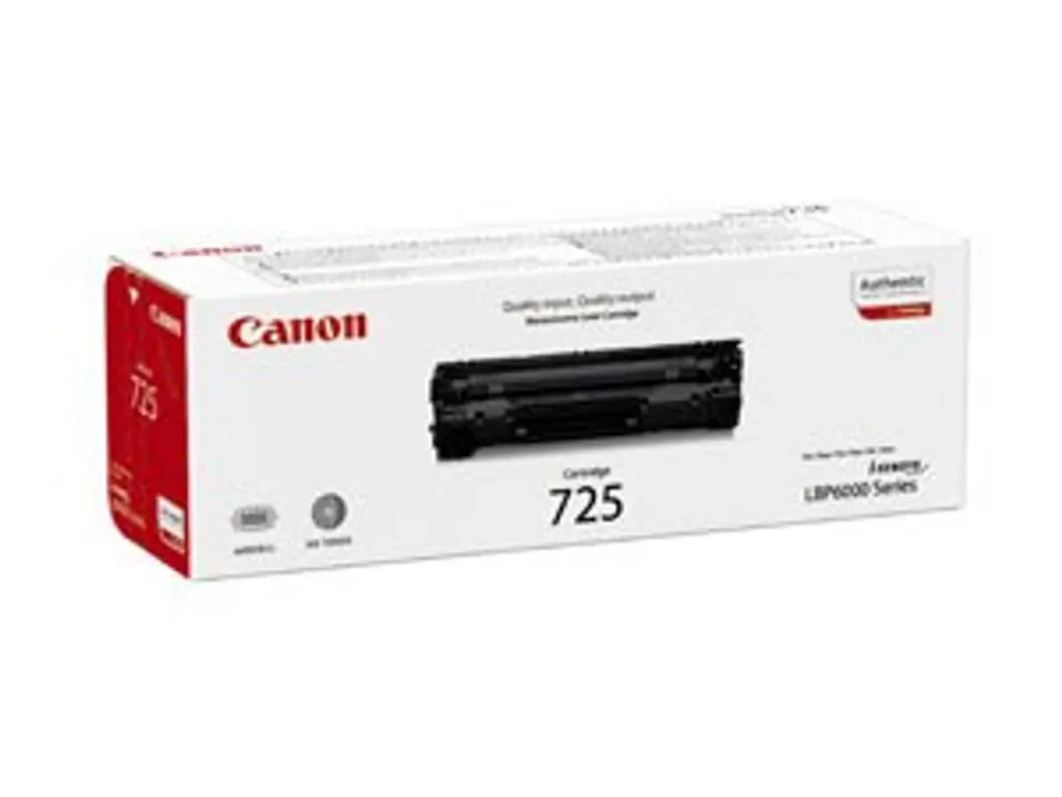 ⁨Canon 725 Toner Cartridge, Black⁩ at Wasserman.eu