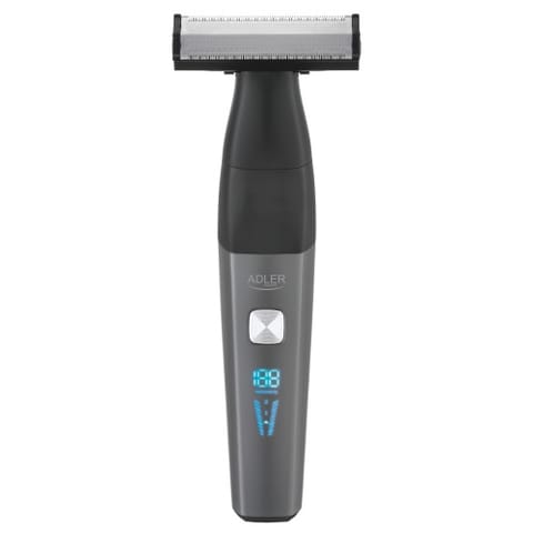 ⁨Trymer do ciała z długą składaną rękojeścią, USB, szerokie dwustronne ostrze 68 mm, 2 prędkości, wodoodporny, LED,⁩ w sklepie Wasserman.eu