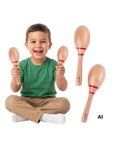 ⁨CLASSIC WORLD EDU Instrument Muzyczny Marakas dla Dzieci⁩ w sklepie Wasserman.eu