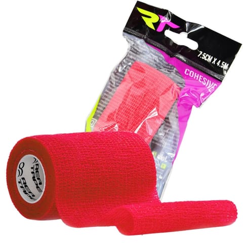 ⁨REA TAPE BANDAŻ ELASTYCZNY COHESIVE BAND SAMOPRZYLEPNY 4,5M 7,5CM CZERWONY⁩ w sklepie Wasserman.eu