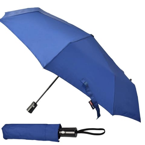 ⁨PARASOL KRÓTKI AUTOMATYCZNY GRANATOWY SEMI LINE⁩ w sklepie Wasserman.eu