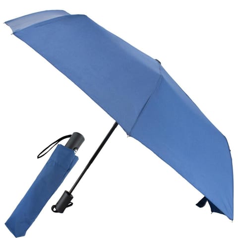 ⁨PARASOL KRÓTKI AUTOMATYCZNY GRANATOWY SEMI LINE⁩ w sklepie Wasserman.eu