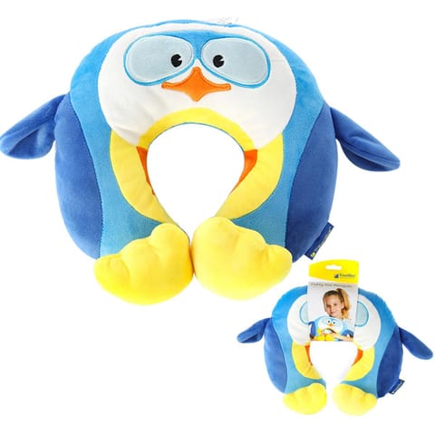 ⁨TRAVEL BLUE PODUSZKA PODRÓŻNA DZIECĘCA PINGWINEK PUFFY⁩ w sklepie Wasserman.eu
