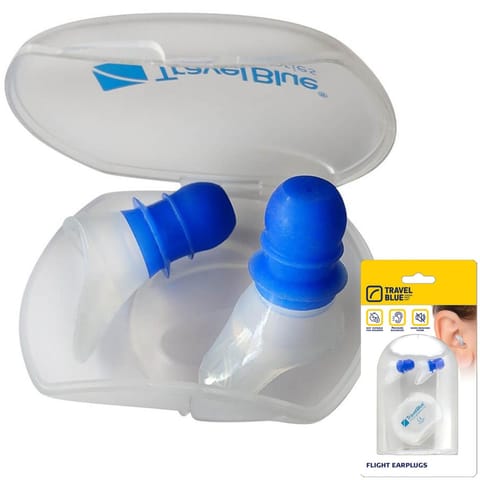 ⁨TRAVEL BLUE ZATYCZKI LOTNICZE DO USZU REDUKCJA CISNIENIA⁩ w sklepie Wasserman.eu