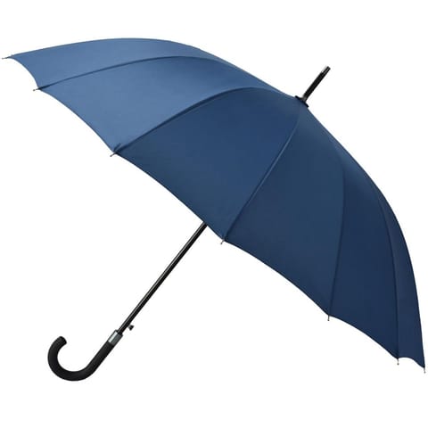 ⁨PARASOL DŁUGI PÓŁAUTOMATYCZNY 16 ŻEBER GRANATOWY SEMI LINE⁩ w sklepie Wasserman.eu