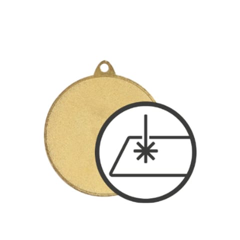 ⁨Medal ogólny stalowy grawerowany na laminacie⁩ w sklepie Wasserman.eu