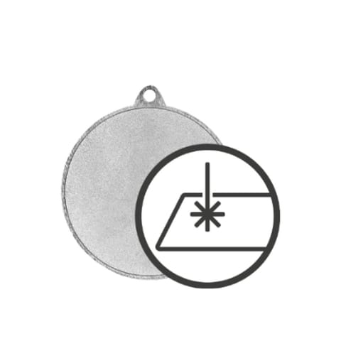 ⁨Medal ogólny stalowy grawerowany na laminacie⁩ w sklepie Wasserman.eu