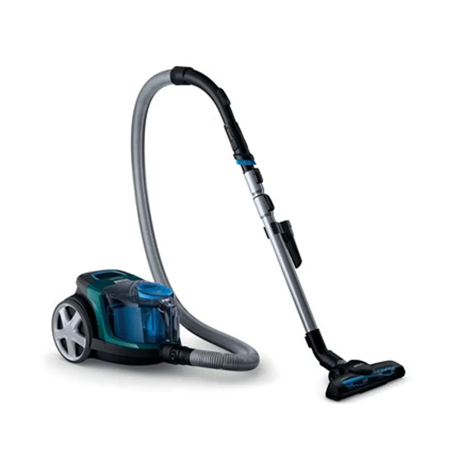 ⁨Philips | PowerPro Compact FC9334/09 | Vacuum cleaner | Bagless | Power 900 W | Dust capacity 1.5 L | Black/Blue⁩ w sklepie Wasserman.eu