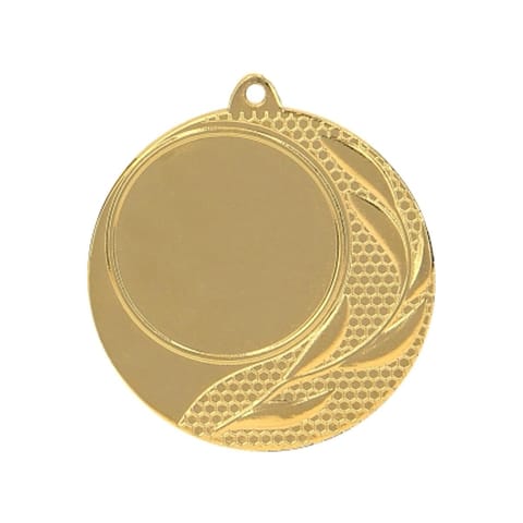 ⁨Medal złoty ogólny z miejscem na emblemat 25 mm - medal stalowy⁩ w sklepie Wasserman.eu