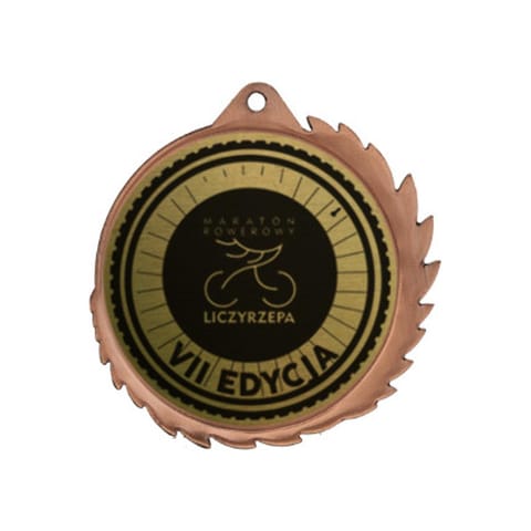 ⁨Medal metalowy z grawerowaniem na laminacie⁩ w sklepie Wasserman.eu