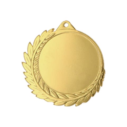 ⁨Medal złoty ogólny z miejscem na emblemat 50 mm - medal stalowy⁩ w sklepie Wasserman.eu