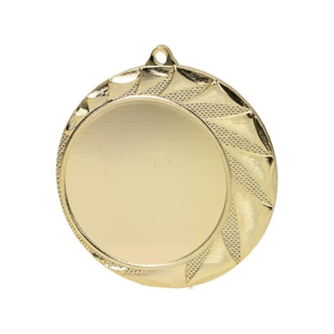 ⁨Medal złoty ogólny z miejscem na emblemat 50 mm - medal stalowy⁩ w sklepie Wasserman.eu