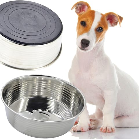 ⁨MISKA DLA PSA I KOTA STAL NIERDZEWNA 17CM GUMOWANA PODSTAWA DOGS COLLECTION⁩ w sklepie Wasserman.eu