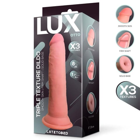 ⁨Otto Triple Texture Dildo 8" Skin Colour TPE CL,22⁩ w sklepie Wasserman.eu