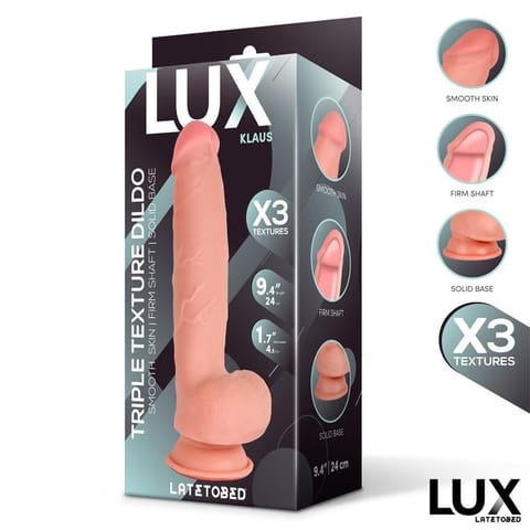 ⁨Klaus Triple Texture Dildo w/Balls 9,4" Cl,12⁩ w sklepie Wasserman.eu